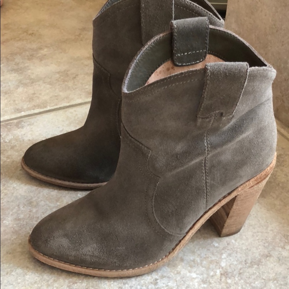Joie Suede Heeled Booties